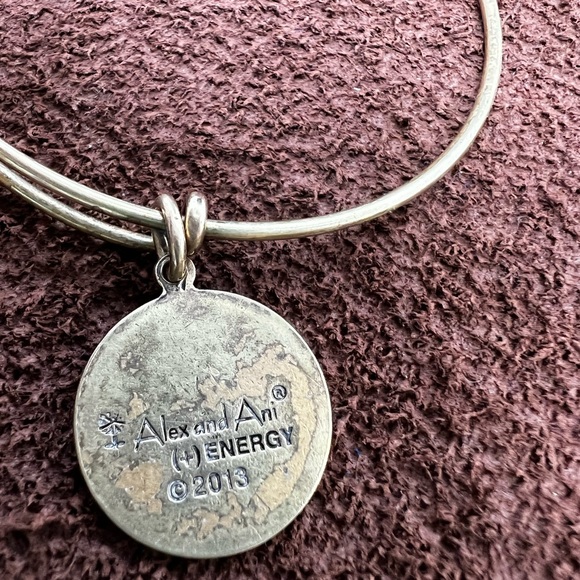 Alex and Ani Brass Bangle Fashion Bracelet - Picture 3 of 5